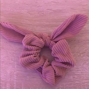 baby pink scrunchie